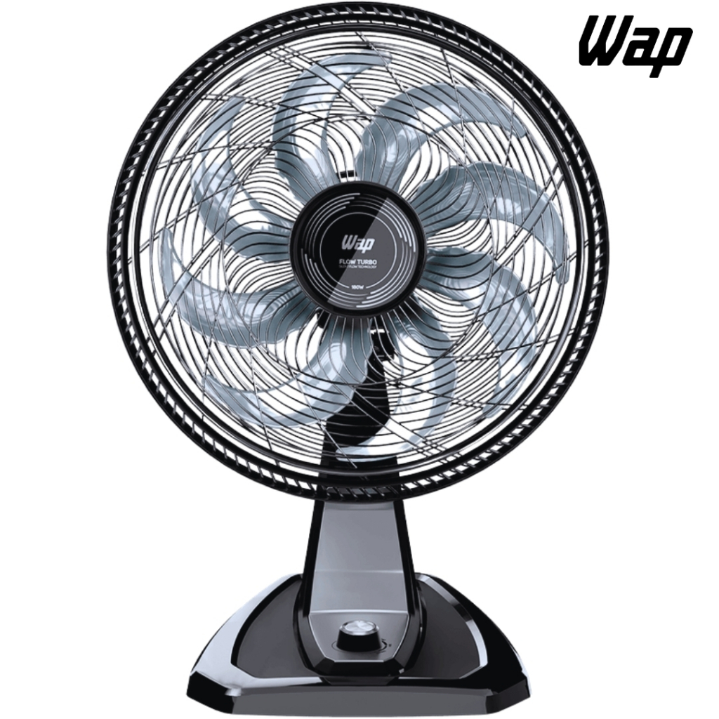 Ventilador Wap FLOW Turbo 2 em 1 Mesa e Parede 50cm 8 Pás 3 Velocidades 220v - FW009219