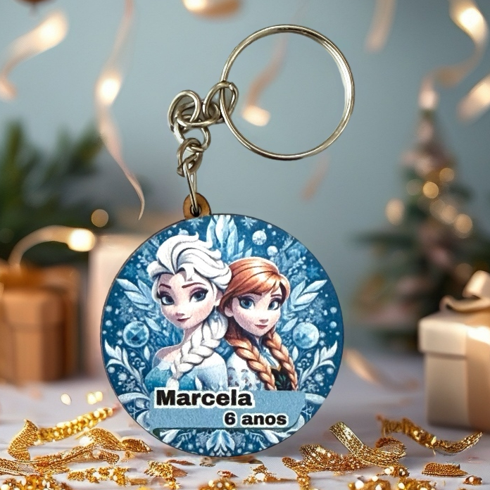 Kit Chaveiro FROZEN PERSONALIZADO ADESIVADO, para festa, decoração, aniversário lembrancinhas em MDF