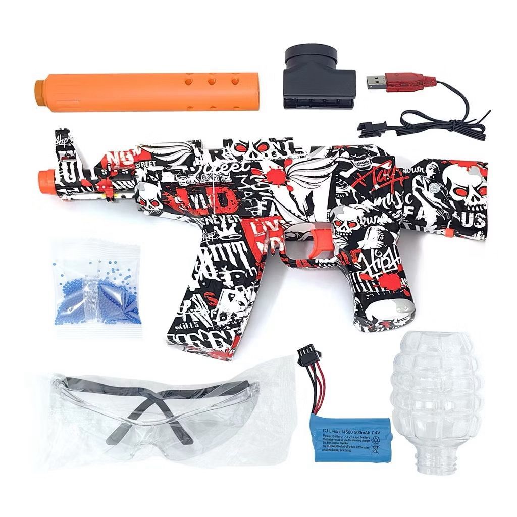 Arma M416 Elétrica Lança Bolinhas De Gel Com Bolinhas blaster Arminha de Gel- Com 5 Mil Bolinha De Brinde