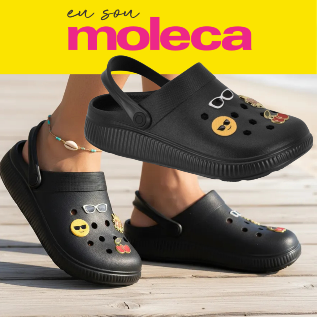 Babuche Moleca com Enfeite Chinelo Sandália Feminina Eva Leve Confortável Original Casual Ortopédico em Oferta na Shopee