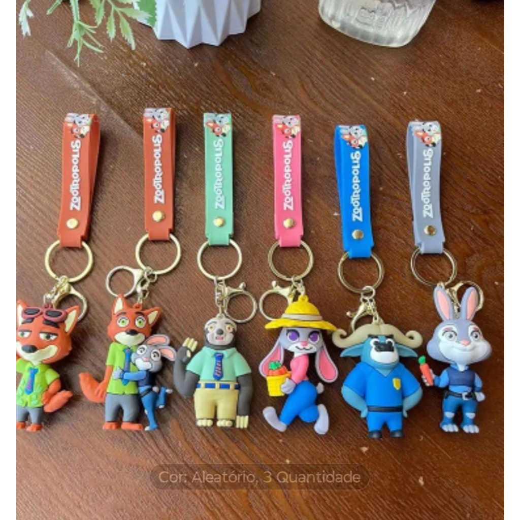 Chaveiro colecionável Zootopia 2, Hellokitty , Sanrio. Chaveiro de silicone personagens enfeite de Mochila em Oferta na Shopee