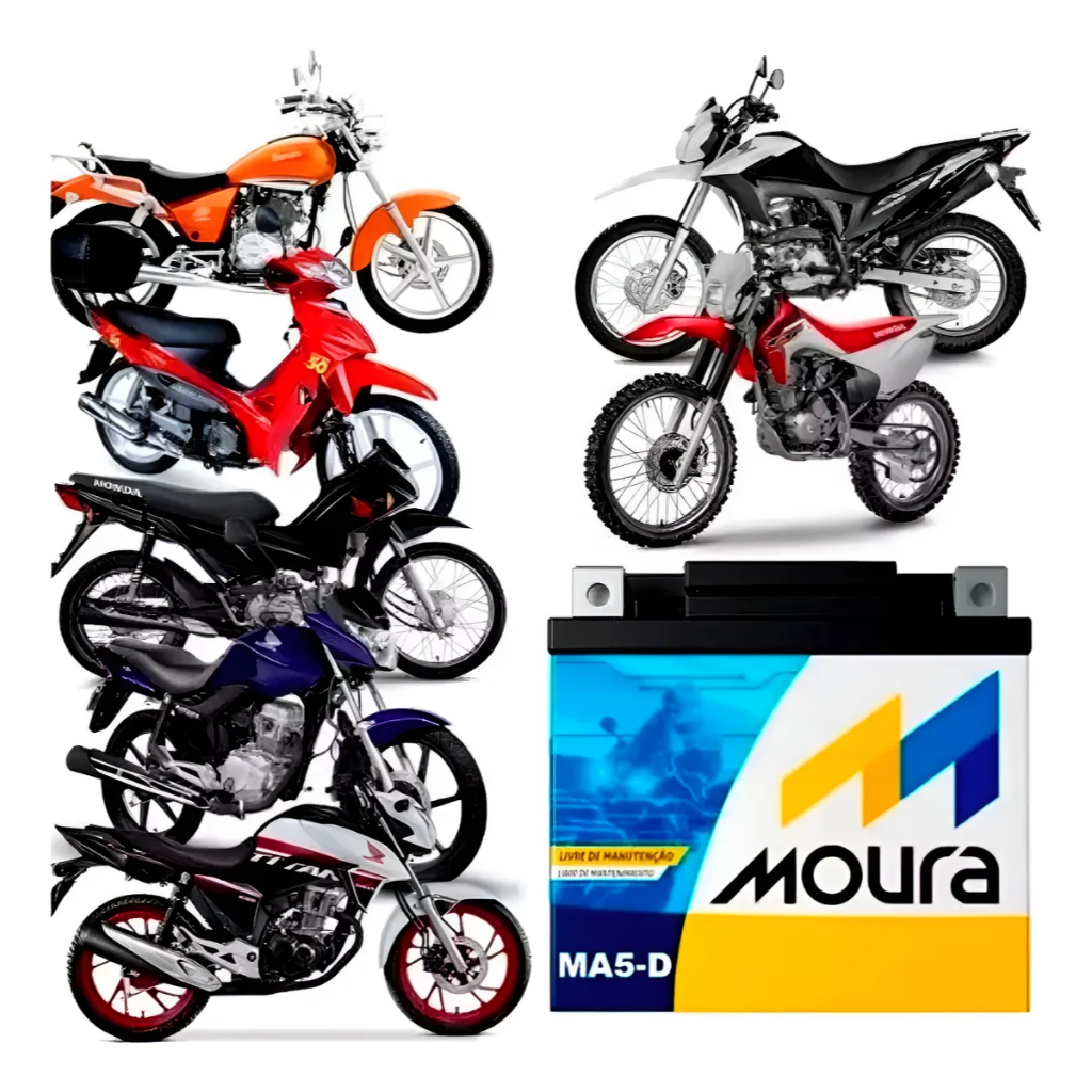 Bateria Moto Titan Fan Biz Bros Fazer 125 150 160 Mix Flex em Oferta na Shopee