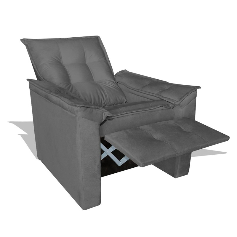 Poltrona do Papai Reclinável Premium – Super Conforto com Apoio para Pés- cílios, clínica, recepção, idoso em Oferta na Shopee