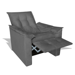 Poltrona do Papai Reclinável Premium – Super Conforto com Apoio para Pés- cílios, clínica, recepção, idoso em Oferta na Shopee