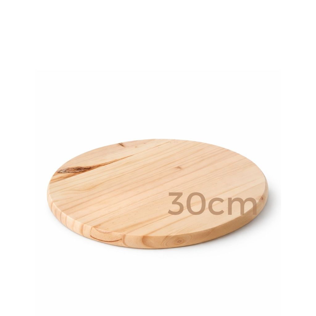 Assento Redondo 30 Cm Madeira Pinus Para Banqueta Banco Cadeira