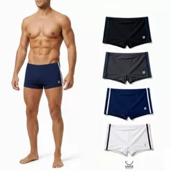 Sunga Boxer Masculina Usee Brasil Praia Piscina Cordão Ajustável Secagem Rápida Proteção UV