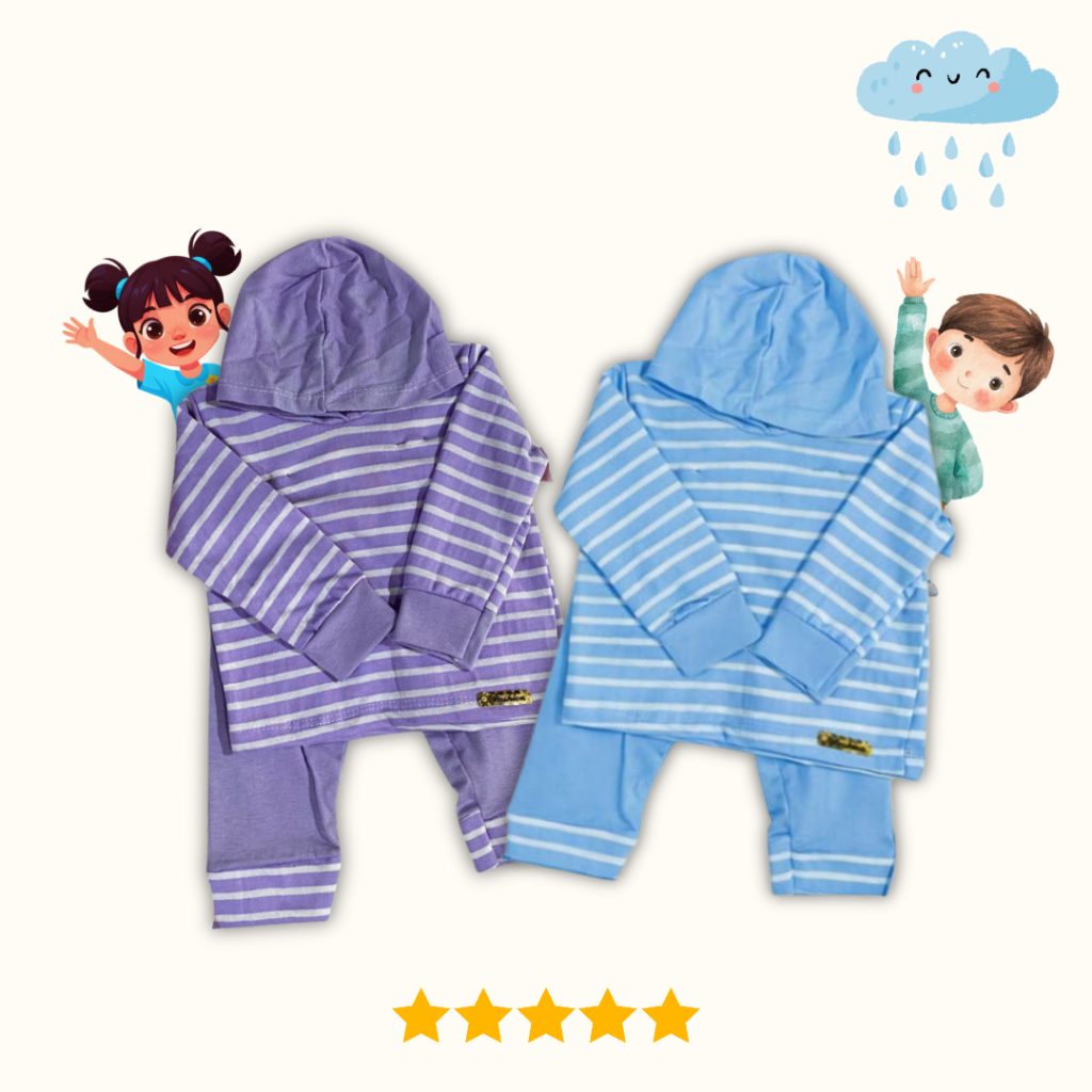 Conjunto Infantil  MOLETINHO com Capuz Inverno Unissex Menino Menina