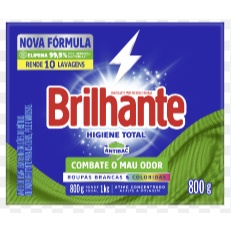 Sabão em Pó Roupas Brancas e Coloridas Higiene Total Antibac Brilhante Caixa 800g em Oferta na Shopee