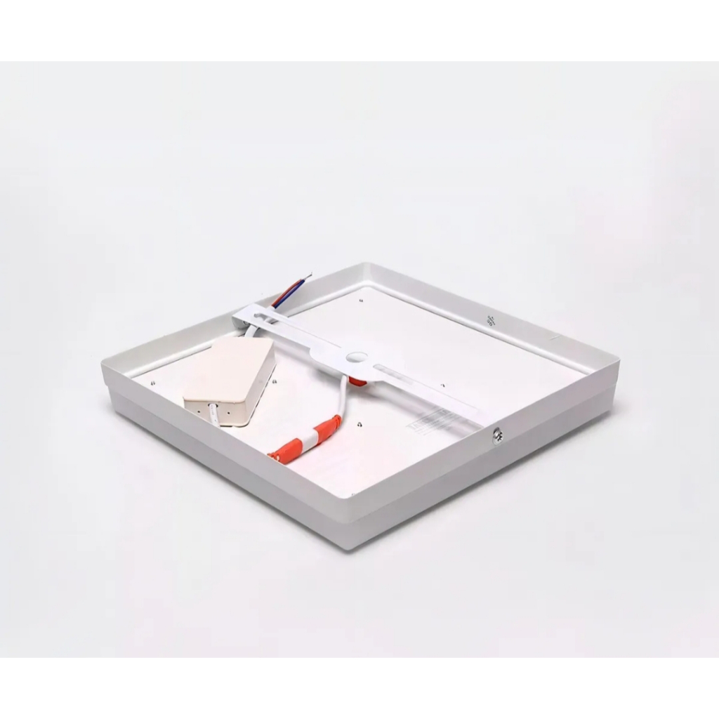 Plafon Led 50w Sobrepor Quadrado Borda Infinita Luz 3 Cores branco frio e neutro e quente