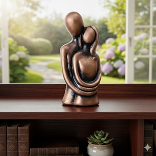 ESCULTURA CALSAL DECORAÇÃO ELEGANTE BRONZE ENVELHECIDO DE LUXO em Oferta na Shopee