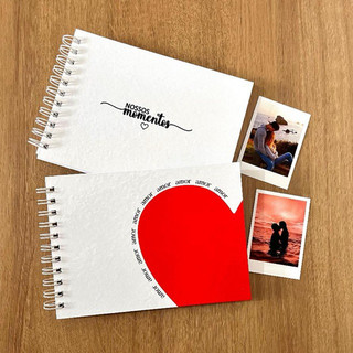 Álbum de Fotos 30 folhas 60 paginas ScrapBook +Mini fotos Caderno Capa Dura Kraft autocolante personalizado ENVIO RÁPIDO
