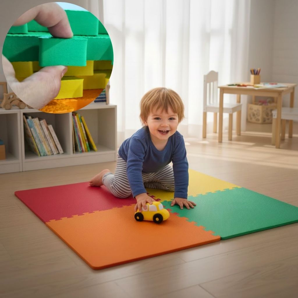 (UMA PLACA) Tapete EVA Tatame Infantil 50x50cm 20mm Área 0,25m² Emborrachado Grosso Várias Cores em Oferta na Shopee