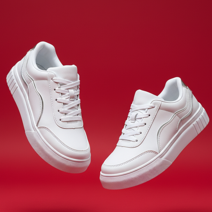 Tênis Branco Casual Feminino Confortável Sapato Academia Uso Diário Antiderrapante Envio Imediato em Oferta na Shopee