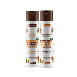 Kit Duo Shampoo 300ml + Condicionador 300ml Explosão de Óleos Africanos bn.Cachos