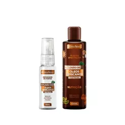 Kit Óleo de Umectação + Reparador de Pontas Óleos Africanos bn.Cachos