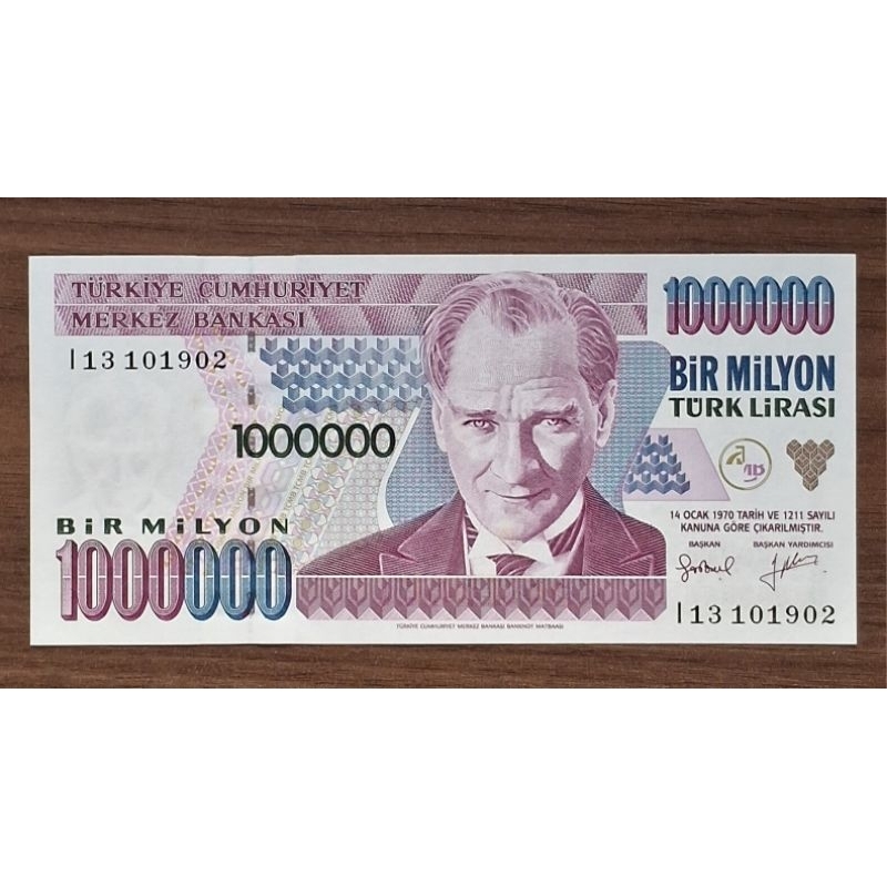 Cédula Turquia 1.000.000 liras #209 F.E. escassa