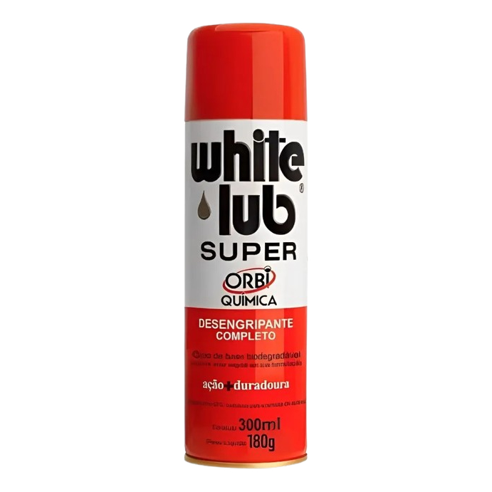 White Lub Super Desengripante Óleo Spray Lubrificante 300 Ml em Oferta na Shopee