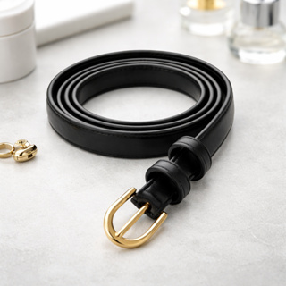 Cinto Feminino Elegante Ajustável Couro Sintético Fivela Dourado Moda Premium Blogueira em Oferta na Shopee