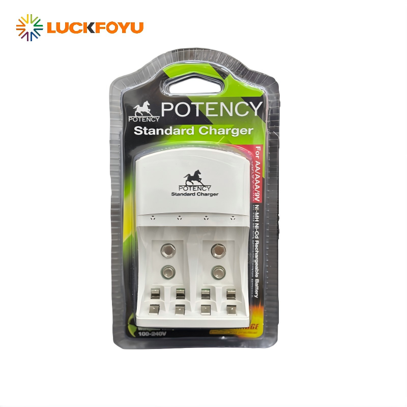 Carregador De pilha AA\AAA Recarregável bateira 9V Potency Bivolt TB-0957 em Oferta na Shopee