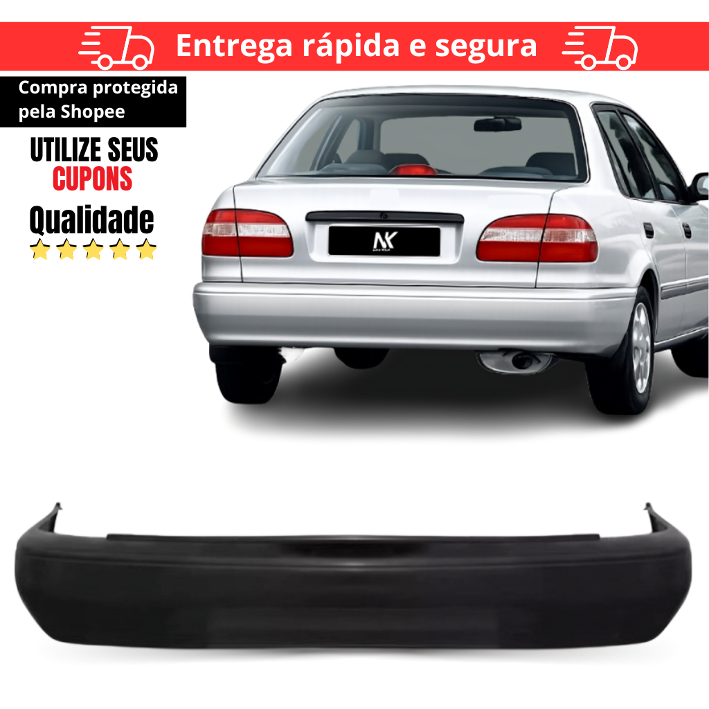 Parachoque Traseiro Corolla 1998 1999 2000 2001