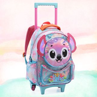 Aloha Mochila Costas Rodas Escolar Bolsa Menina Feminina Escolar em Oferta na Shopee