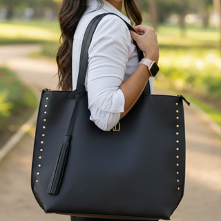 Bolsa Sacola Feminina Tote Grande Alça ombro Faculdade e Trabalho Notebook em Oferta na Shopee