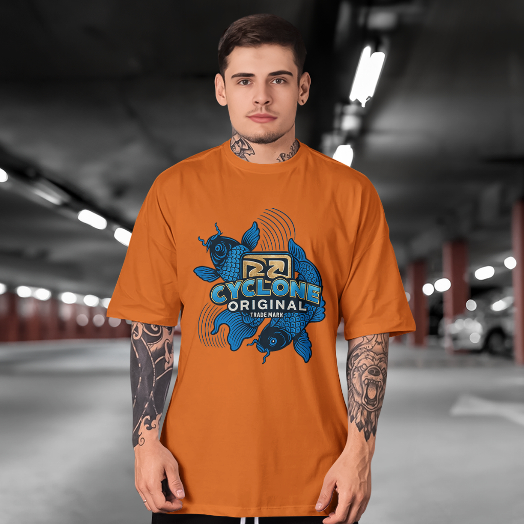 Camiseta Cyclone Koi Wave Cyclone 100% Algodão Premium