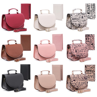 Kit Bolsa Luxo com Carteira Feminina Pequena com Alça Removível