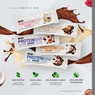 Protein Bar 60g Caixa com 12 Unidades  Dux Nutrition em Oferta na Shopee
