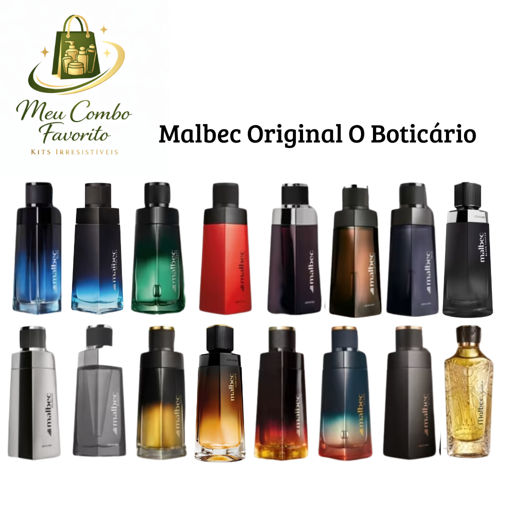 Malbec O Boticário Perfume Masc Original| Gold, Noir, Black Legend-Escolha seu Produto, Kit ou combo