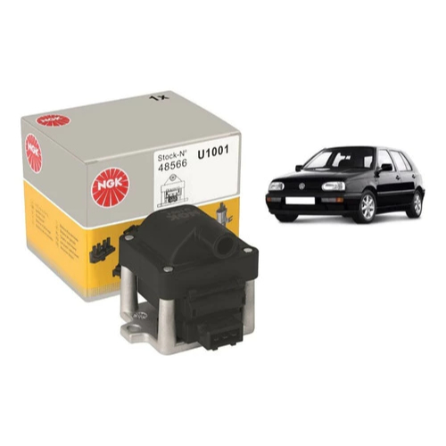Bobina Ignição Golf 1.8 2.0 94 95 96 97 98 Ngk U1001 C/ MODULO IGNICAO