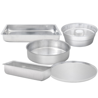 Jogo de Formas Polidas Alumínio Reforçado 5 ou 7 Peças diversas em Oferta na Shopee