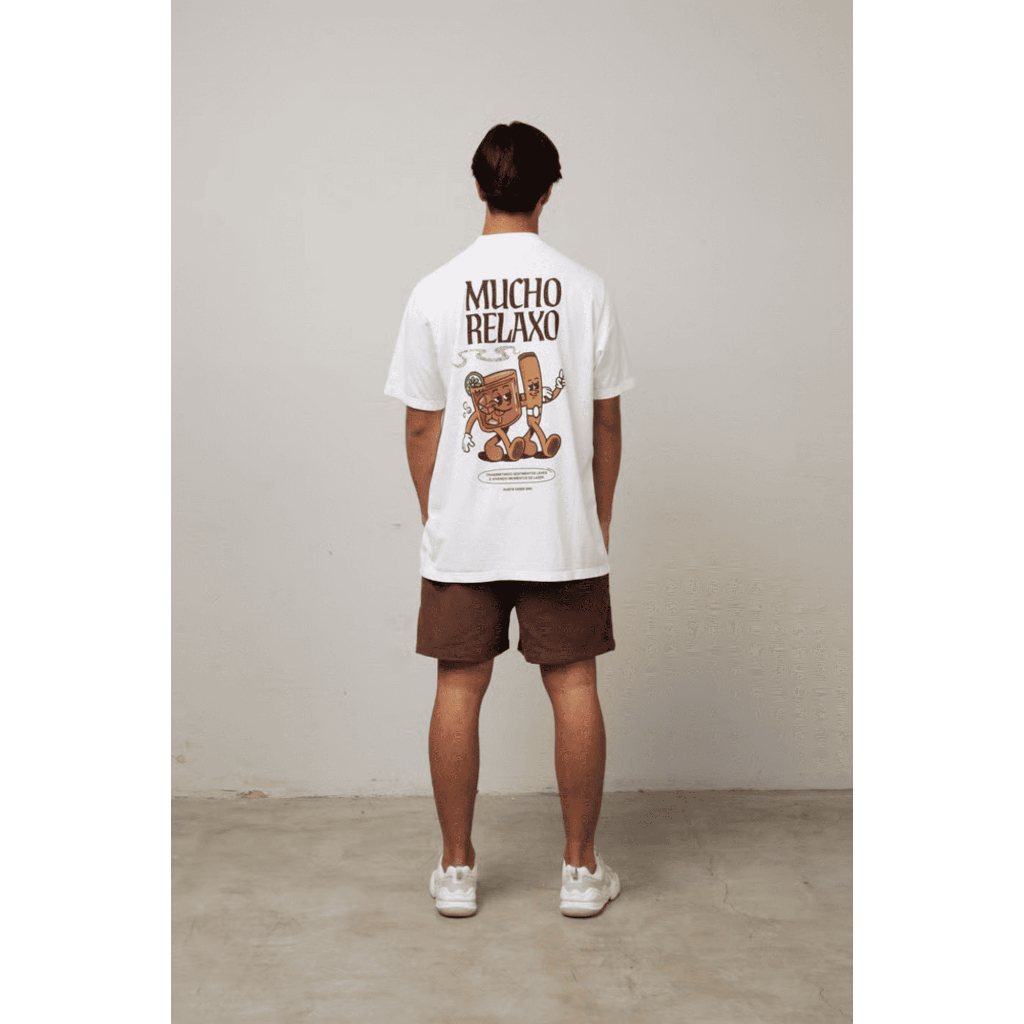 Shorts Masculino Cotelê Marrom Streetwear The Dust Company 100% Poliéster Veludo Estampa Bordada Casual