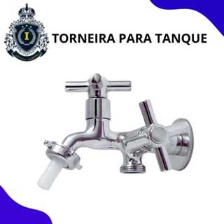 Torneira Tanque Maquina Lavar 2 Saídas Abs Cromado 1/4v em Oferta na Shopee