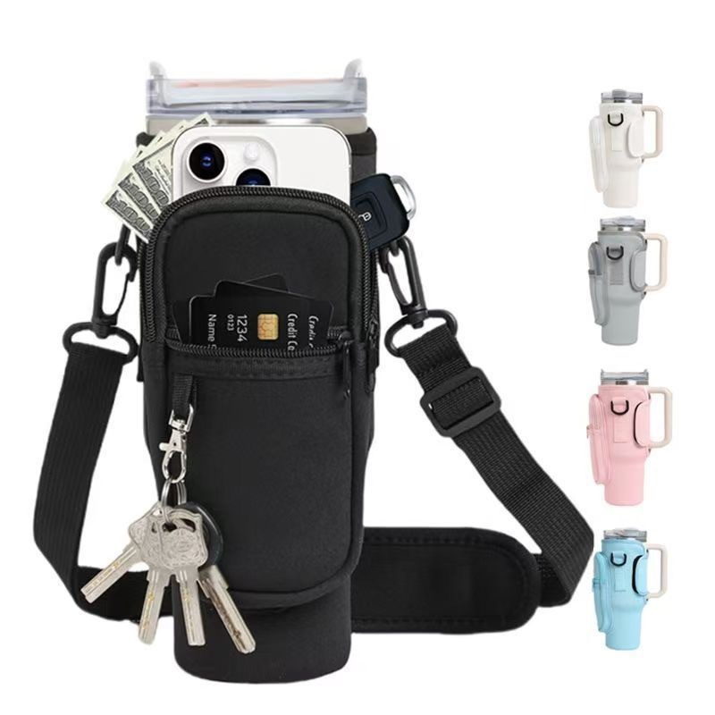 Bolsa Porta Garrafa De Água Compatível Com Copo 40oz 1,2 Litro a Celular Com Alça De Ombro Ajustável em Oferta na Shopee