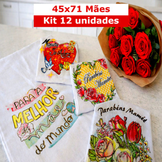 Kit 12 Panos de Prato Copa Dia das Mães Estampado 45x71 Glitter Grosso Decorativo Várias Estampas em Oferta na Shopee