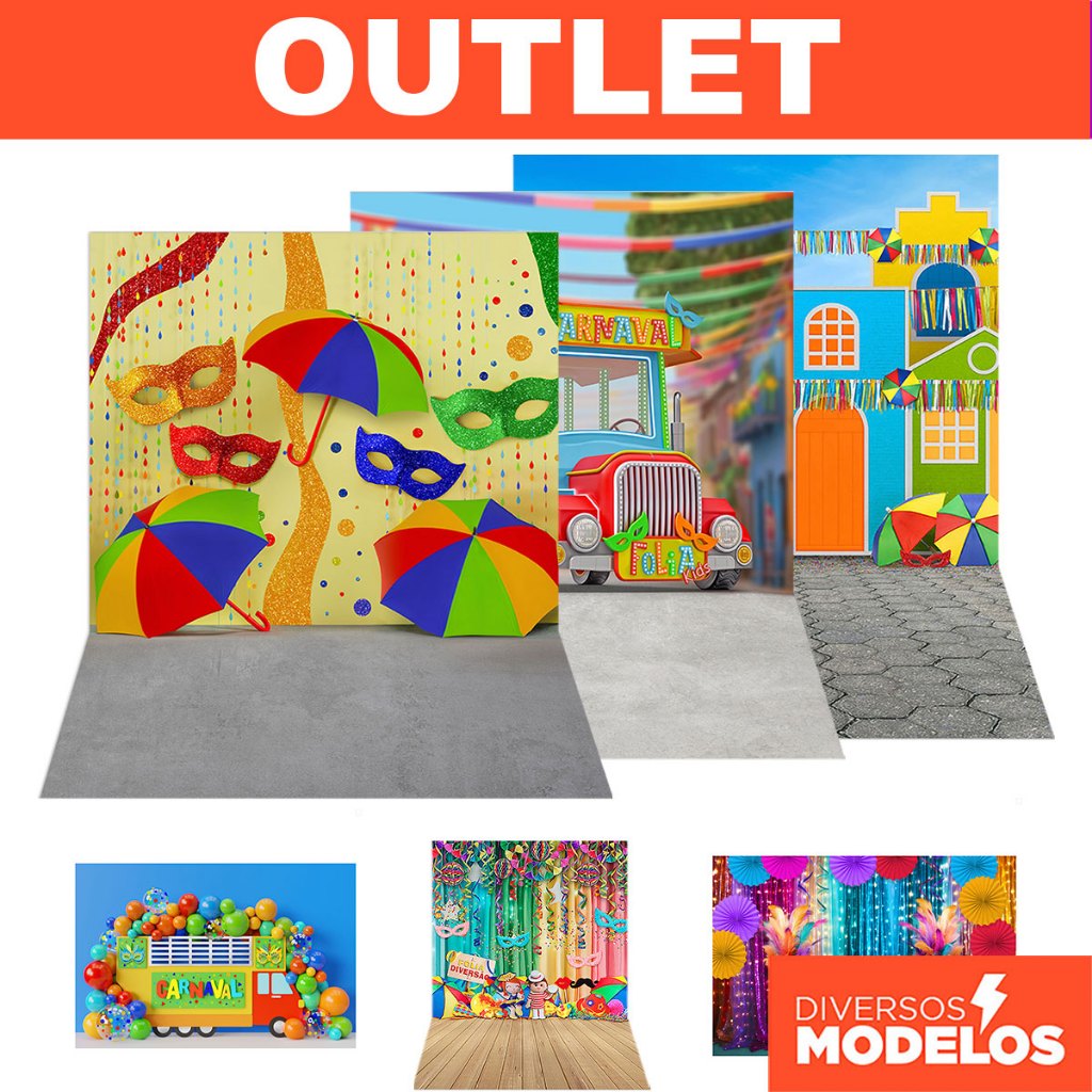 Fundo Fotográfico Carnaval Cenário Em Tecido Queima De Estoque 220x150 em Oferta na Shopee