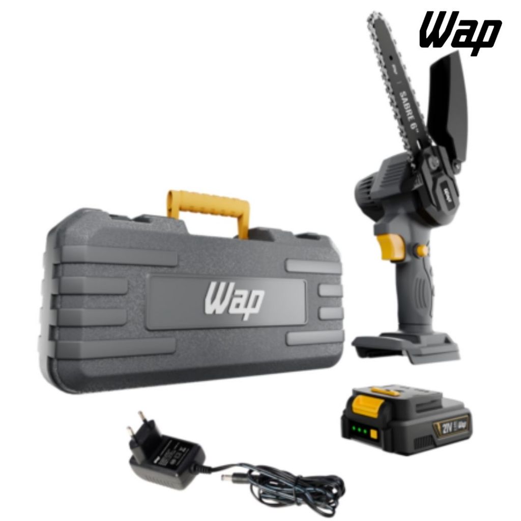 Motosserra Sabre 6 WAP K21S01- Bateria Inclusa + Maleta Resistente em Oferta na Shopee