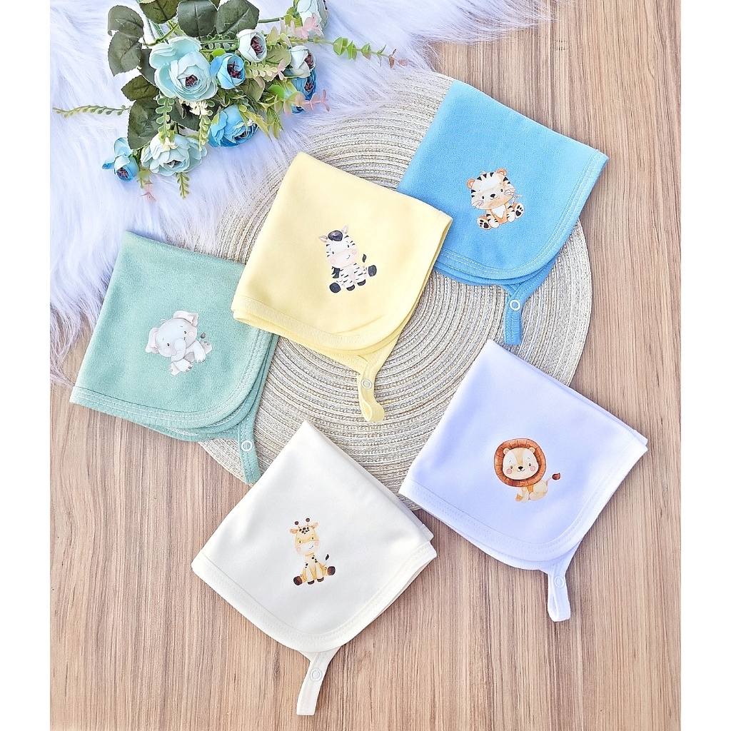 KIT DE 5 PANINHO DE BOCA EM MALHA PARA BEBÊ 100% ALGODÃO  ENXOVAL MATERNIDADE em Oferta na Shopee