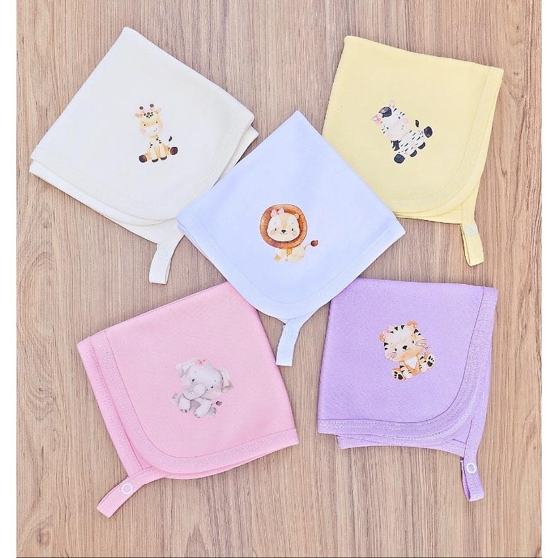 KIT DE 5 PANINHO DE BOCA EM MALHA PARA BEBÊ 100% ALGODÃO  ENXOVAL MATERNIDADE