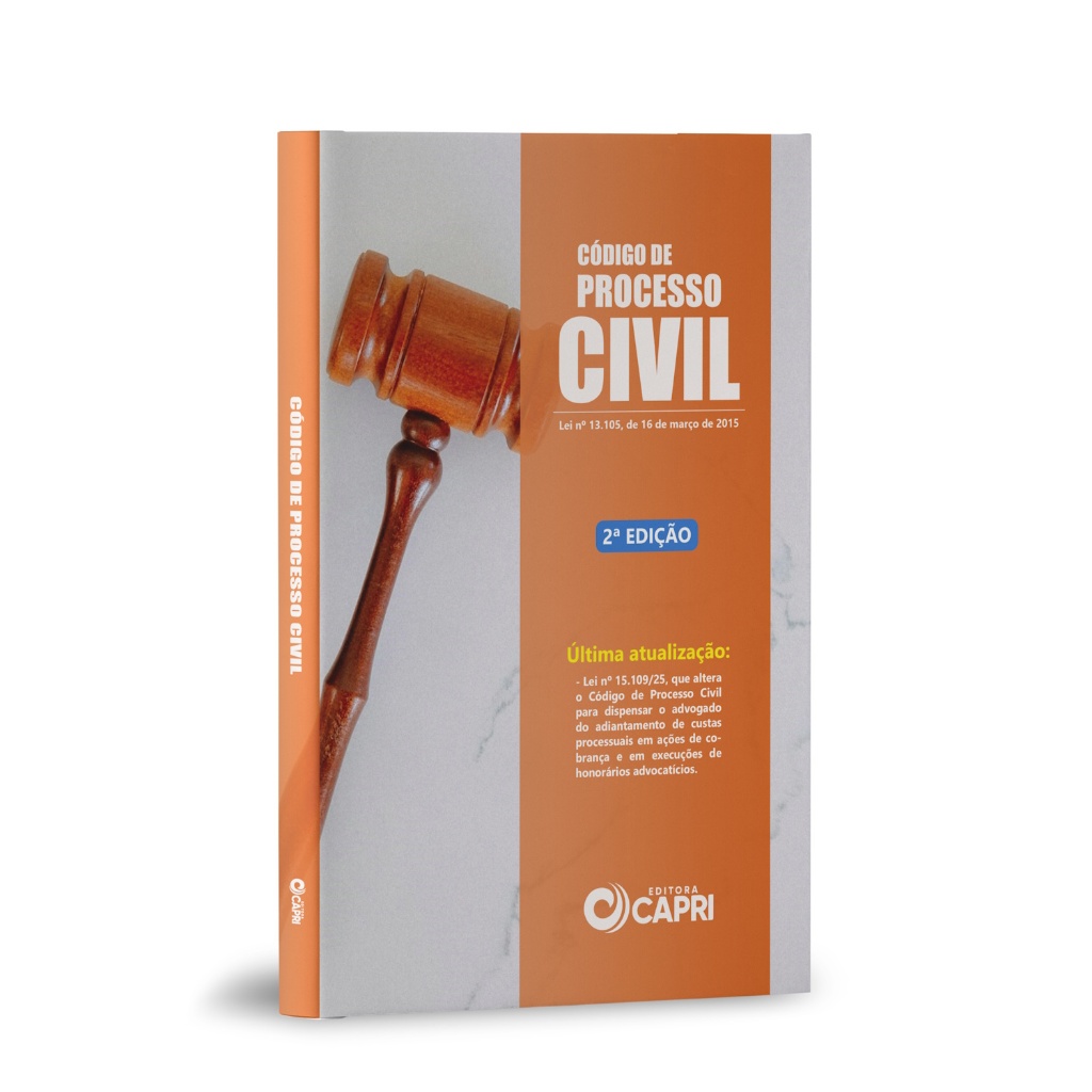 Livro Código De Processo Civil Atualizado 2ª Edição - Editora Capri