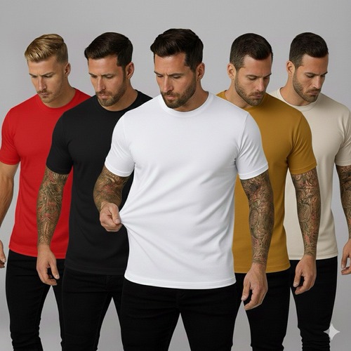 Camisa Masculina Peruana 40.1 Cotton 100% Algodão Elastano Confortável Básicas