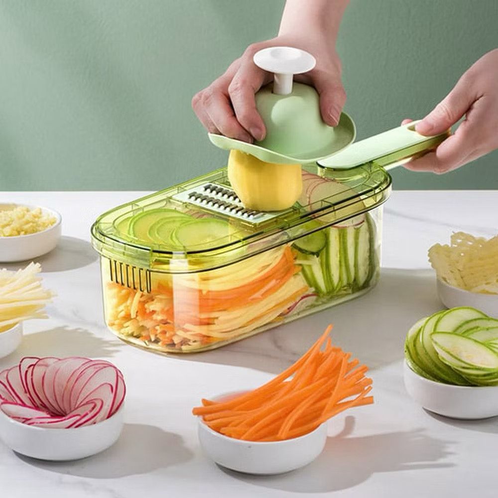 Cortador, Fatiador e Ralador Manual Multifuncional De Legumes e Alimentos 4 em 1 ENVIO IMEDIATO