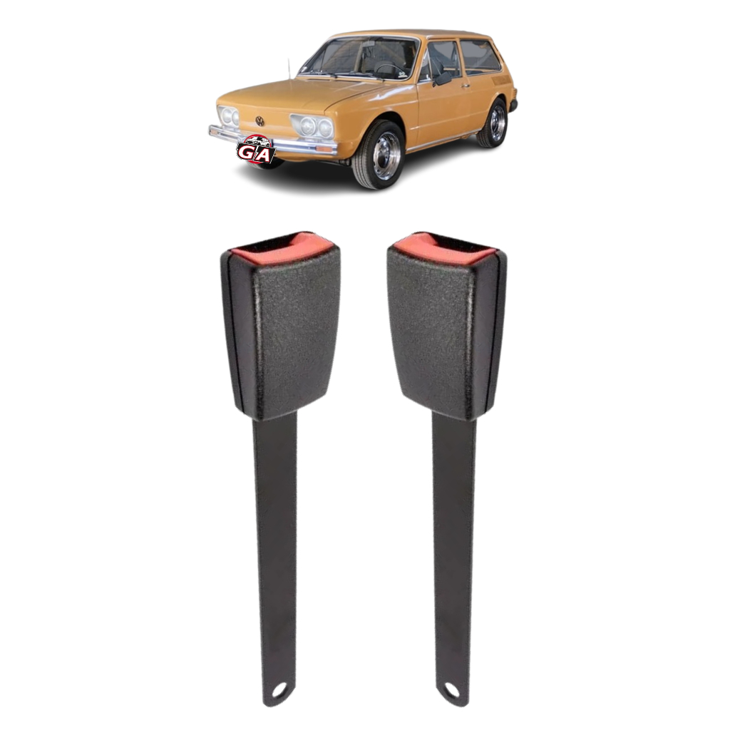 kit 2 fecho fêmea trava dianteiro cinto de segurança brasilia vw