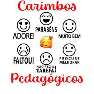 Kit de Carimbos Pedagógicos - Carinhas G em Oferta na Shopee