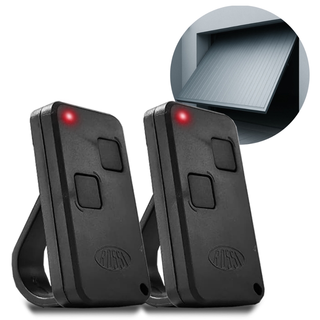 2 Controle Portão Rossi Ntx 433mhz Dz Nano Atto Dz3 Dz4 Bv Nano com Clip de Fixação