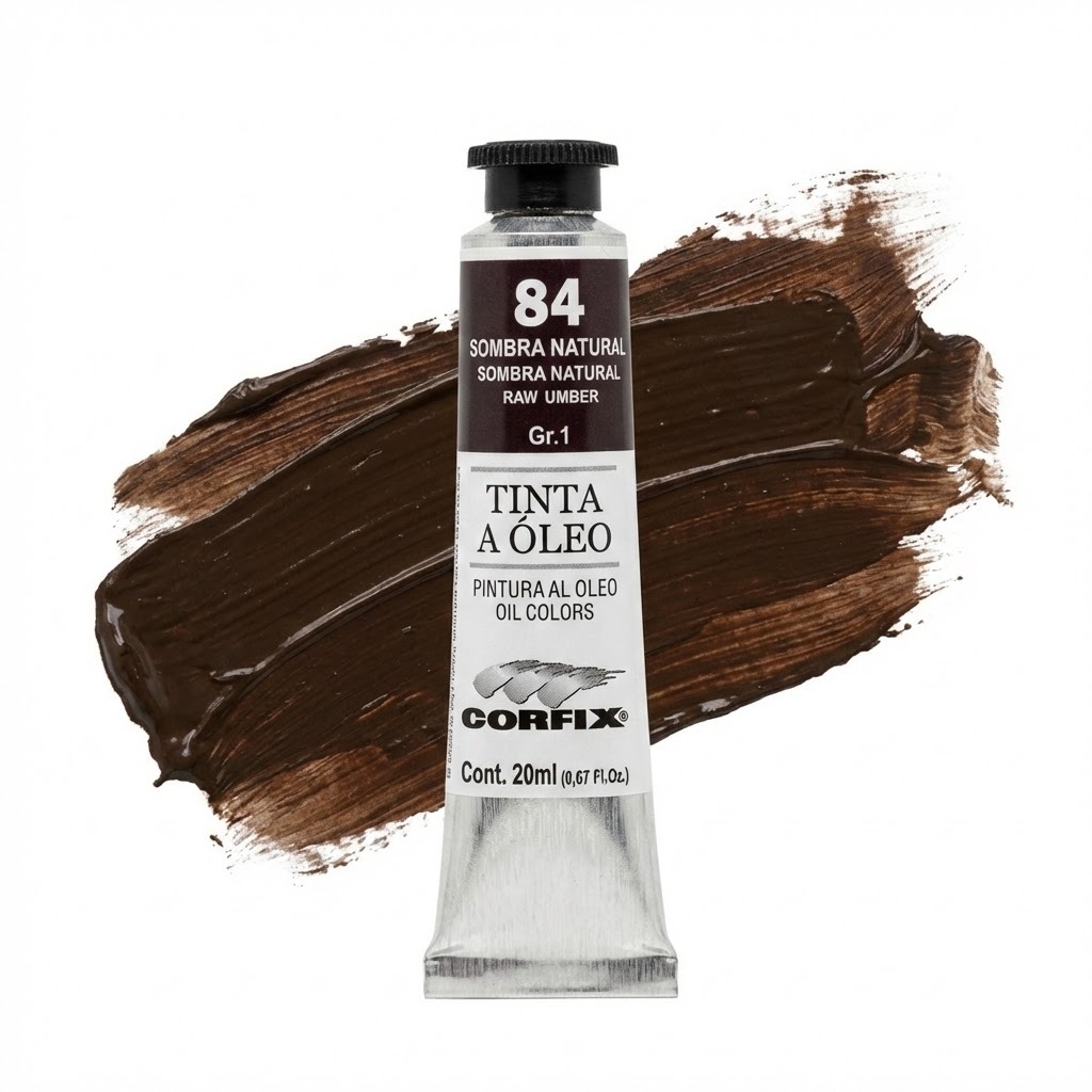 Tinta à Óleo Para Pintura Bisnaga 20ml G1 084 Sombra Natural - Corfix