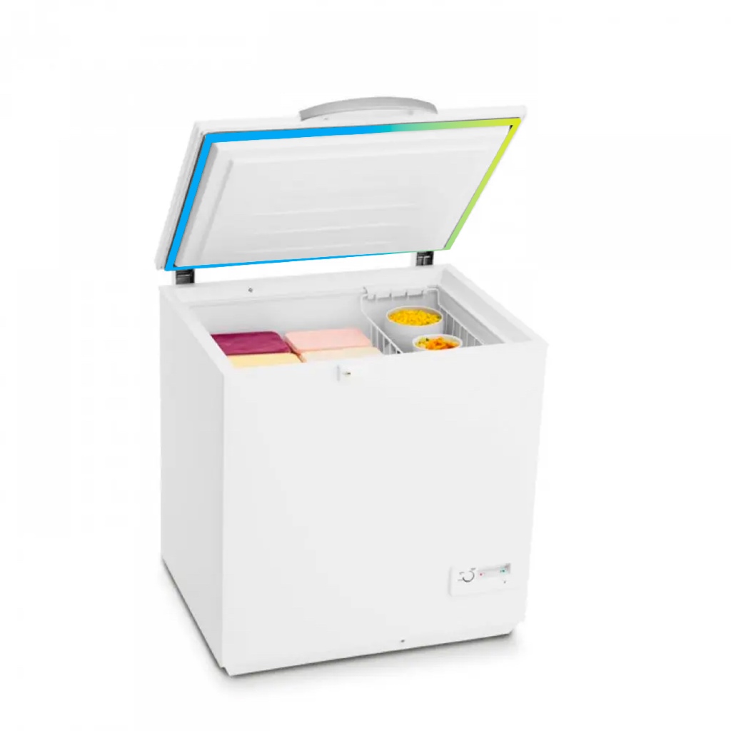 Borracha Gaxeta Para Freezer Electrolux H220 Ilpea Cor Cinza