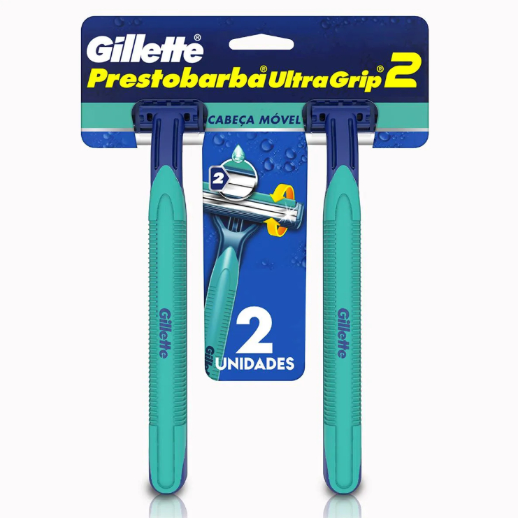 Barbeador Gillette Prestobarba Ultragrip 2 - 2 unidades em Oferta na Shopee