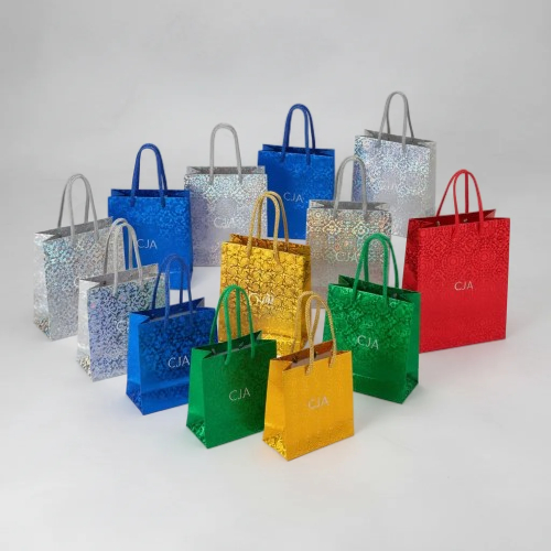 Kit 12 Sacolas p/ Presente Cores Sortidas 18x22cm - Embalagem p/ Dia das Mães, Páscoa, Natal, Aniversário, Dia dos Namor